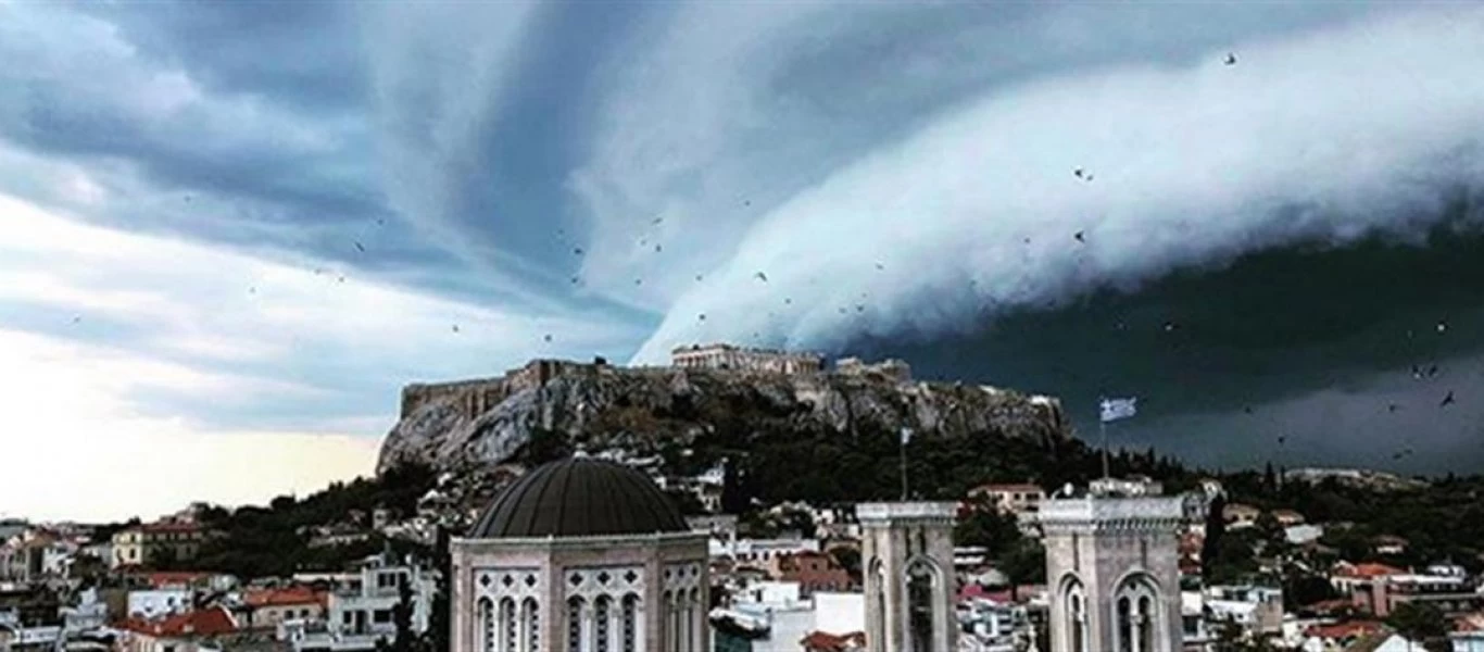 Shelf cloud: Τι είναι τo γιγάντιο σύννεφο που «κατάπιε» την Αττική